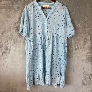 Evy’s Tree Belinda Eyelet Tiered Spring Midi Dress XL